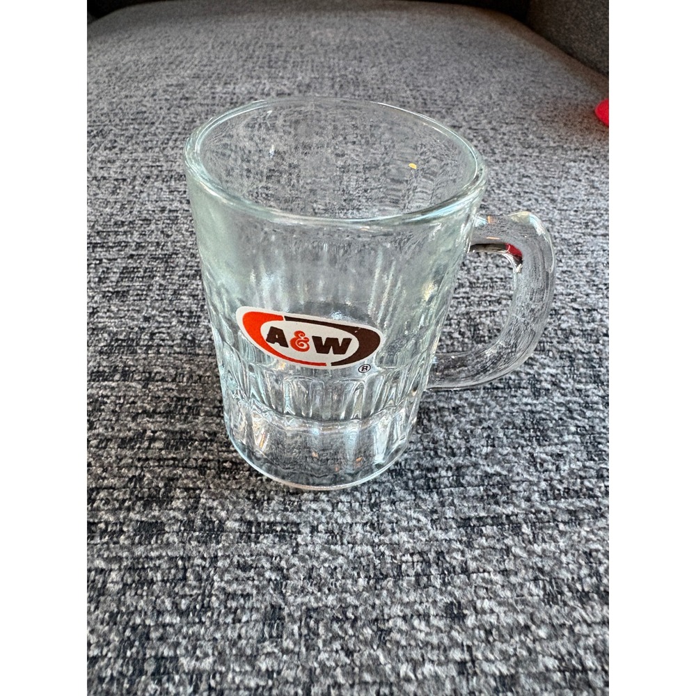 A&W Root Beer Glass Mug Vintage Collectible Drinkware 4"